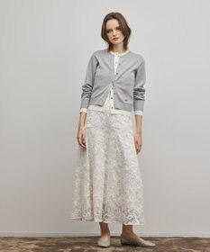 GRACE CONTINENTAL レイヤード風ニットカーディガン