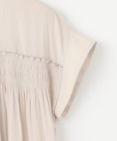 組曲 L ギャザーライトデシンシャーリング ブラウス