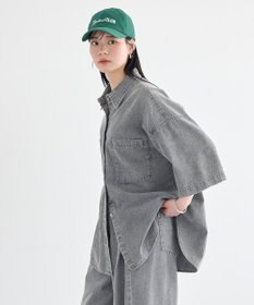 earth music&ecology 5分袖デニムシャツ