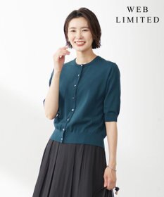J.PRESS LADIES S 【WEB限定カラーあり・洗える・抗菌防臭】コットンアセテート カーディガン