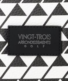 23区GOLF 【UNISEX】フラッグ総柄ボストンバッグ　シューズ収納付きの大容量　ショルダー持ちも可能