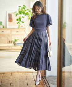 ANY SIS 【洗える】チュールスリーブ ニット