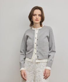 GRACE CONTINENTAL レイヤード風ニットカーディガン