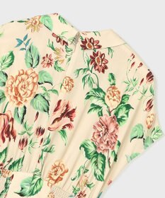 GRACE CONTINENTAL アンティークフラワープリントワンピース