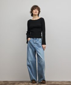 GRACE CONTINENTAL アイレットリブニットトップ