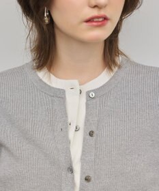 GRACE CONTINENTAL レイヤード風ニットカーディガン