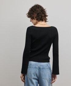 GRACE CONTINENTAL アイレットリブニットトップ