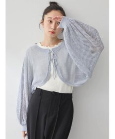 earth music&ecology リボンメッシュボレロ