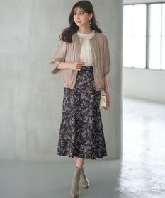 ANY SIS S 【接触冷感・速乾・UVカット】ツヤテロギャザー ブルゾン