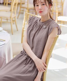 Tiaclasse 【洗える】フリル袖ワンピース