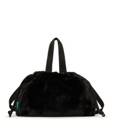 LeSportsac FUR DRAWSTRING TOTE/ブラックフラッフィーファー