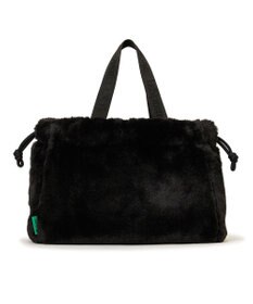 LeSportsac FUR DRAWSTRING TOTE/ブラックフラッフィーファー
