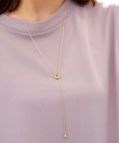 Tiaclasse 涙型ラリエットネックレス