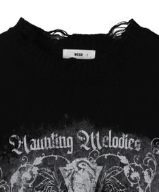 WEGO クラッシュBIGプリントニットプルオーバー