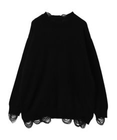 WEGO クラッシュBIGプリントニットプルオーバー