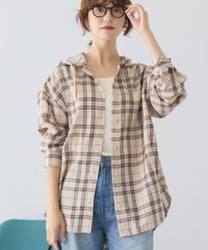 AMERICAN HOLIC チェックフードシャツ