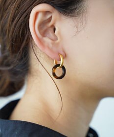 susui 【doughnut】フープピアス M (YGMAT)_片耳