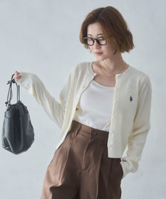 WEGO 【26年春新作】別注USPOLOケーブルニットカーデ