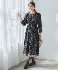 Tiaclasse L 【洗える】トワルドジュイ配色ワンピース