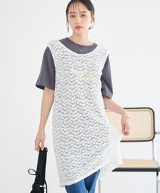 earth music&ecology 【2WAY】レースギャザーワンピース