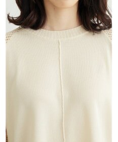 Green Parks ショルダーメッシュニットプルオーバー