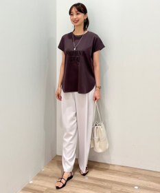 UNFILO 【UVケア/接触冷感】汗ジミ防止 撥水ロゴT