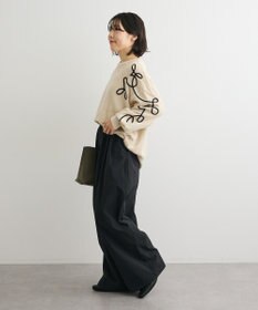 Green Parks 刺繍コードニットプルオーバー