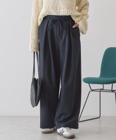 AMERICAN HOLIC リボン付きタックワイドパンツ