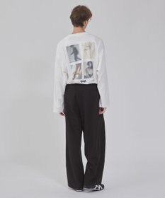 WEGO 【２点セット/ユニセックス着用ITEM】アクセ付きフォトコラージュT（LS）