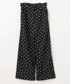 ANY KIDS 麻ライク ドット柄 ガウチョ