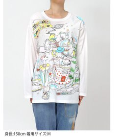 tsumori chisato SLEEP ツモリチサト トップス 綿100%(本体) 天竺素材 長袖 ルームウエア レディース UTX557 /ワコール