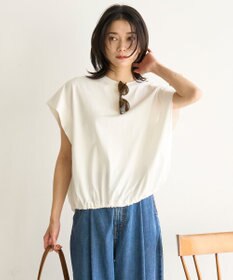 UNFILO L フレンチスリーブ ドロストTシャツ