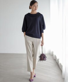組曲 L ハンサムツイルテーパード パンツ