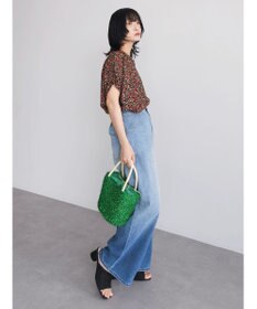 Green Parks アソート柄さらっとレーヨンブラウス