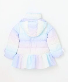 ANY KIDS 【フード取り外し/洗濯機可能】中綿フリル リボンコート