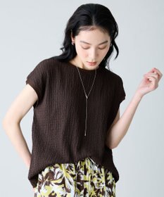 ANY L レースフレンチスリーブプルオーバー