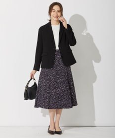 自由区 【洗える】スモールペタルプリント マーメイドスカート