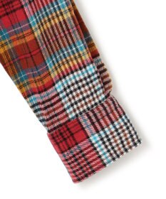 J.PRESS MEN 【KING SIZE】コットンネル マルチチェックシャツ/B.D