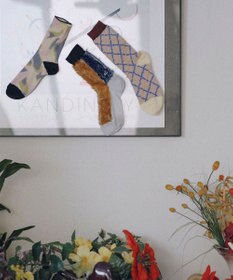 TRICOTE バイカラーファーソックス