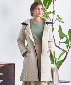 Tiaclasse ピーチスキン2wayキルティングロングコート