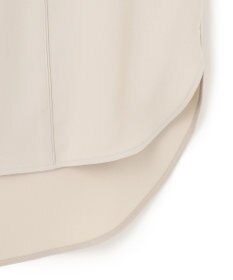 ICB 【WEB限定カラーあり・洗える】 ライトダブルクロス バンドカラーシャツ