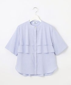 J.PRESS LADIES L 【洗える】ラミーポプリン ティアード ブラウス