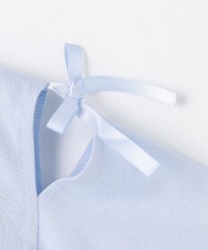 ANY KIDS 【洗濯機可能】肩あき ロゴ刺繍Tシャツ