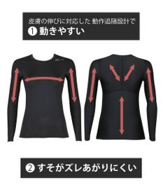 CW-X 【WOMEN】　機能性トップス　SECOND　BODY　2.0　吸汗速乾　UVカット率90%以上　抗菌防臭　丸首・長袖　/ワコール　CHY029
