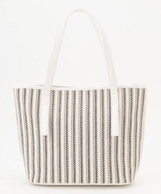 ANY SIS ストライプカラー かごバッグ