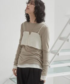 WEGO 【ANGIE VINTAGE】ビスチェセットシャツ