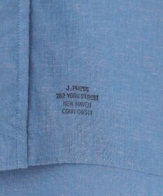 J.PRESS MEN 【HYBRID LINEN】 バンドカラーシャツ