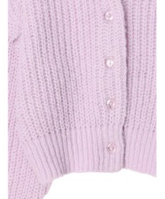 earth music&ecology ヘアリーショートニットカーディガン