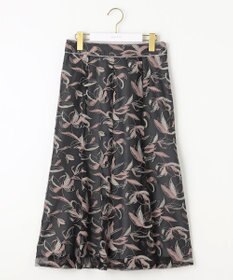 ANY SIS L 【洗える】バイカラーエンブロイダリー スカート