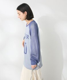 CRAFT STANDARD BOUTIQUE ロゴジャガードメッシュニットプルオーバー